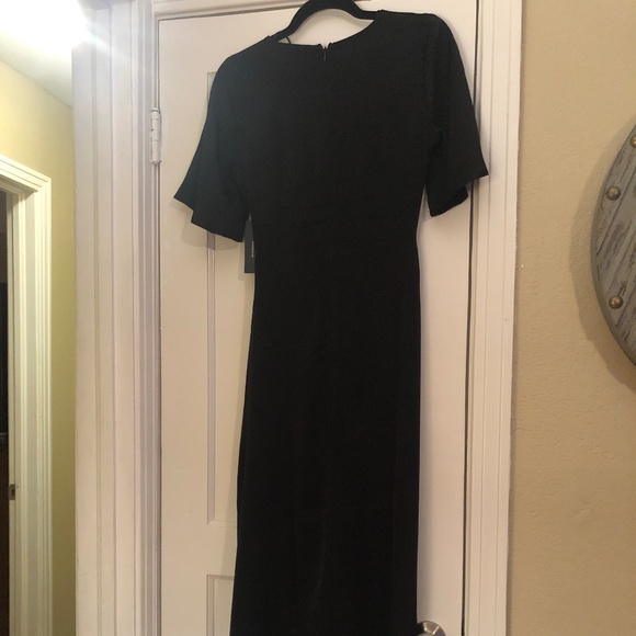 Lulus black satin maxi dress - Picture 2 of 4